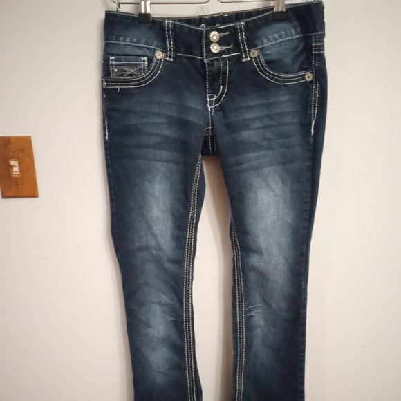 Jeans Amethyst Yoga Inspired - Taille 0, Coupe Boot Cut, Basse - Élastique, Stretch Doux - Neuf Avec étiquettes